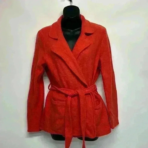 100% wool sparrow anthropology, orange sweater - Picture 1 of 9